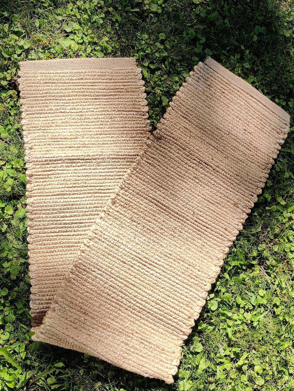 New Long Jute Table Runner in Beige
